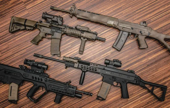 Weapons, background, machines