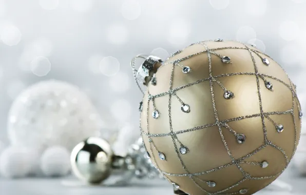 Holiday, toy, new year, ball, the scenery, happy new year, christmas decoration, Christmas Wallpaper