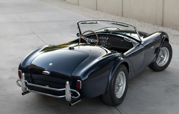 Wallpaper black, Shelby, retro cars, 1963, Shelby Cobra, the only ...