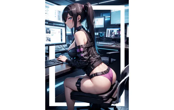Kawaii, girl, hot, sexy, ass, pantsu, bra, panties
