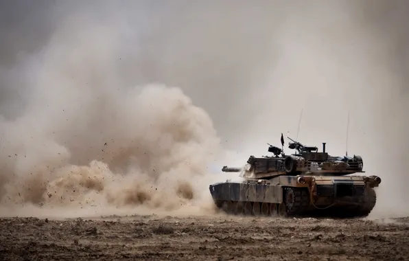 Picture shot, tank, M1A1 Abrams