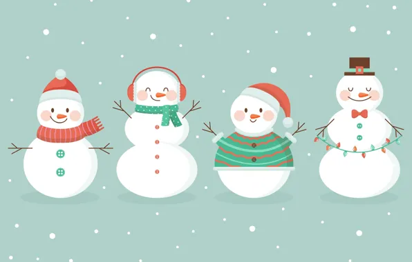 Winter, snow, hat, graphics, hat, headphones, Christmas, New year