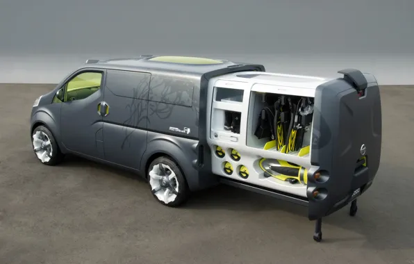 Picture tuning, VW Concept T, Rear And Side, 2007 Nissan NV200 - Sliding Cargo Pod