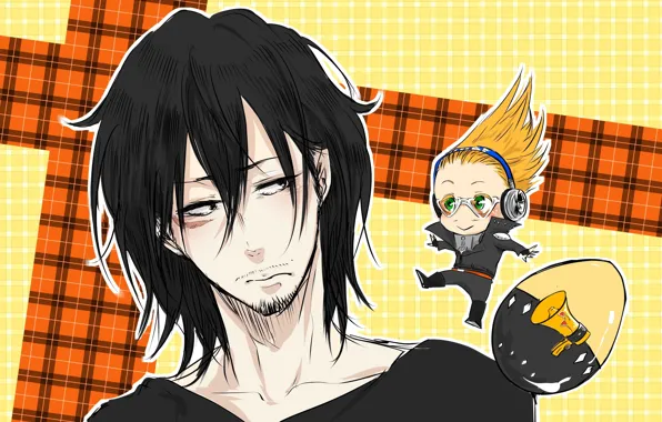 Anime, art, guys, Boku no Hero Academy, Aizawa Shouta, Present Mic