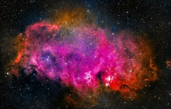 Colorful, nebula, stars, milky way