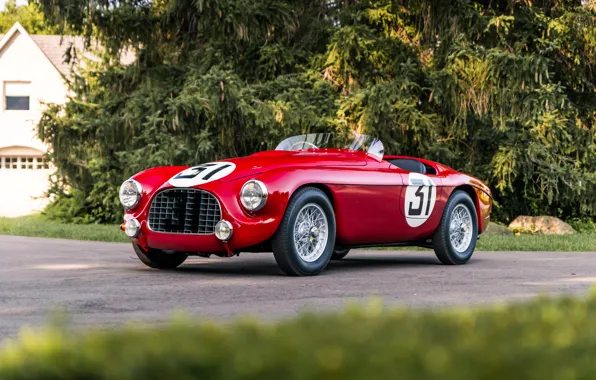 Ferrari, red, 212, 1951, Ferrari 212 Export Barchetta