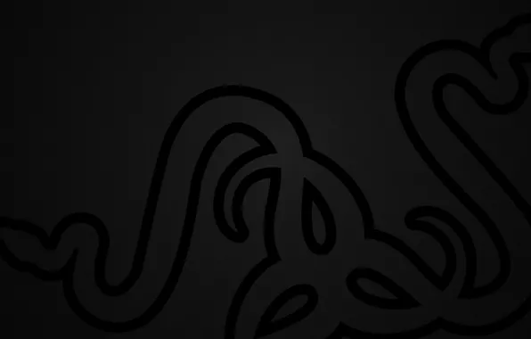 Black, Logo, Razer, Hi-Tech, Minimalism