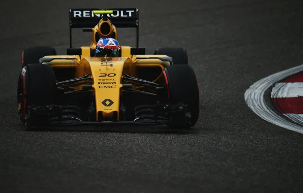 Picture Turn, Renault, Twilight, Formula 1, Jolyon Palmer