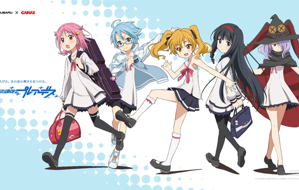 Girls, anime, school, Art, Schoolgirls, Art, anime, loli