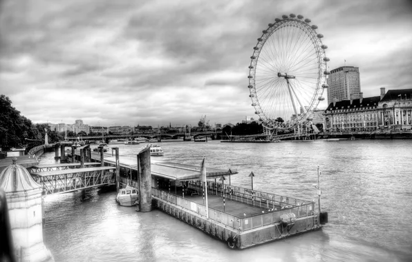 London, London eye, Thames