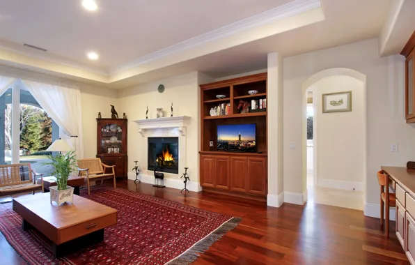 Picture living room, furniture, interior, fireplace, design