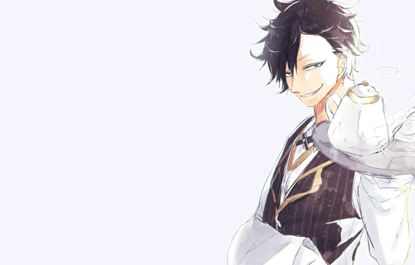Art, captain, guy, Haikyuu, Nekoma, Kuroo By Tetsuro