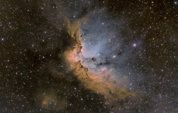 Picture accumulation, Tsefey, in the constellation, scattered, Wizard Nebula