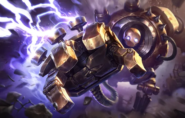 Zipper, fantasy, League of Legends, Riot Games, Esben Lash Rasmussen, Blitzcrank