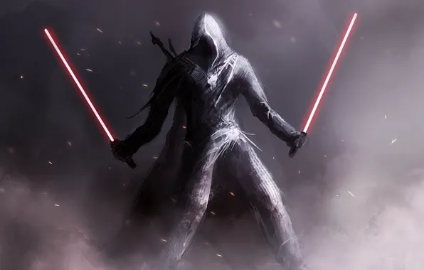 Picture weapons, star wars, assassin's creed, Sith, lightsabers, star wars