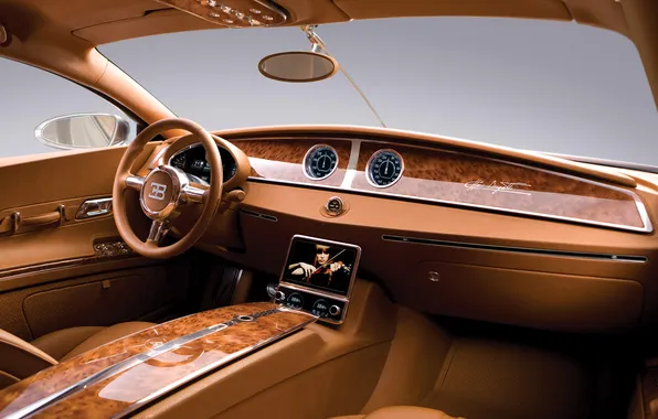 Violin, the wheel, salon, luxury, 2009 Bugatti 16C Galibier Concept