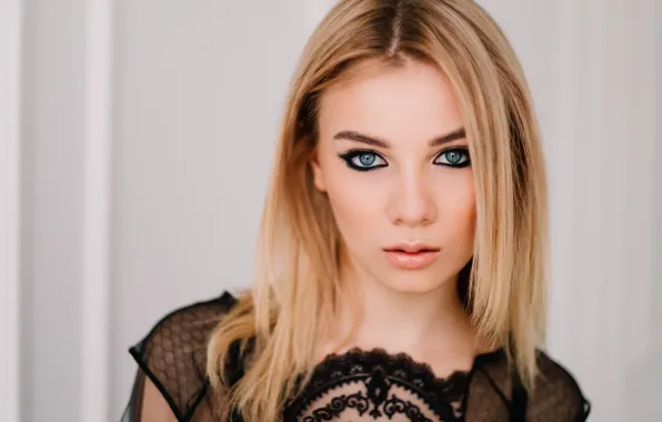 Eyes, girl, face, hair, cutie