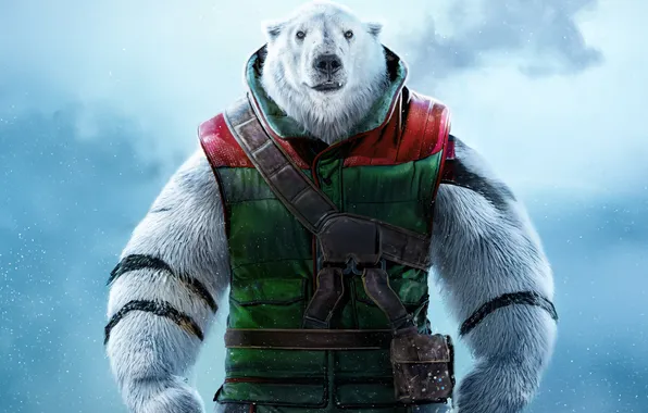 Pose, bear, fur, Red One, The mission: Red, Garcia