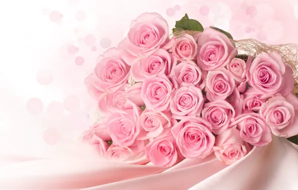 Picture tenderness, roses, bouquet, buds