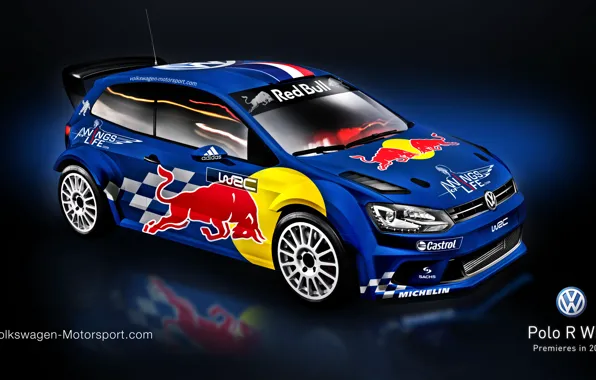 Volkswagen, rally, wrc, red bull, 2013, polo r