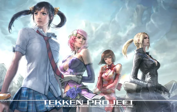 Picture Tekken, Nina Williams, Alisa Boskonovitch, Anna Williams, Ring Xiaoyu