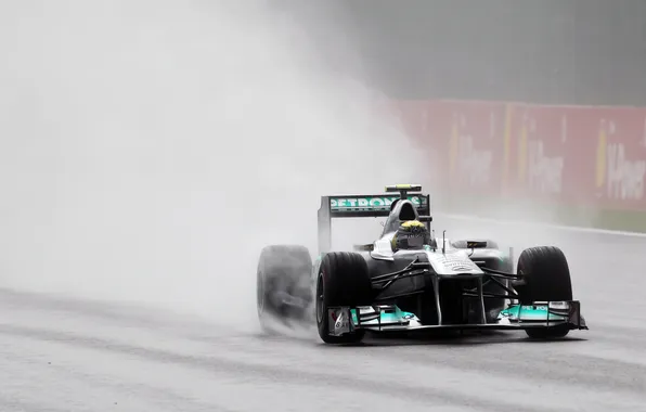 Picture rain, sport, beauty, formula 1, track