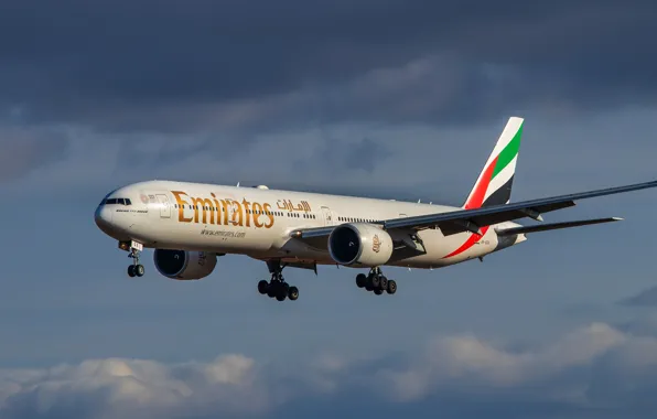 Picture Boeing, liner, Emirates, 777-31H