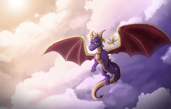 The sky, Figure, The game, Fantasy, Dragon, Art, Characters, Game Art