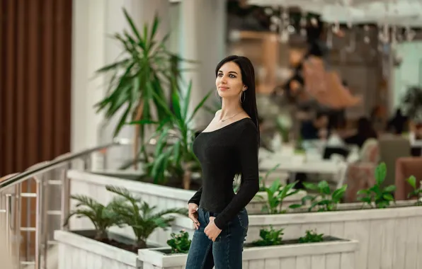 Jeans, brunette, prety, A Diakov George