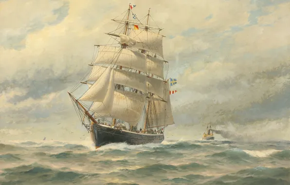 Jacob European Communities V United Kingdom, Herman Hägg, Sailing ship at sea