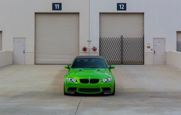 Picture E92, M3, Front view, Java green