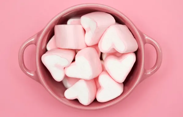 Candy, Cup, Pink cubed
