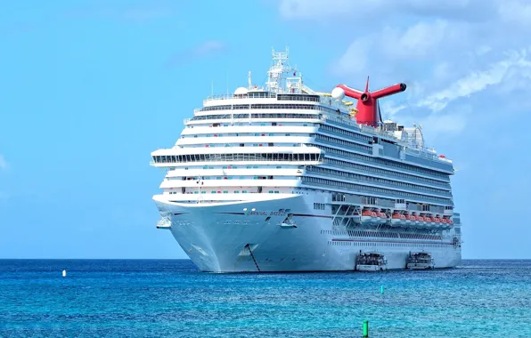 Picture the ocean, ship, liner
