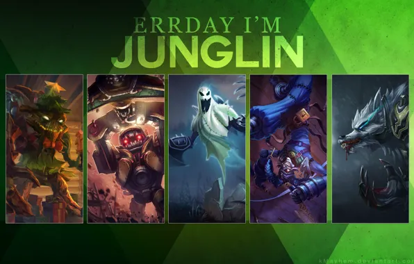 Picture jungle, League of Legends, mao kai