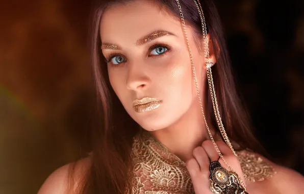 Picture decoration, makeup, sponge, Alina Arefyeva