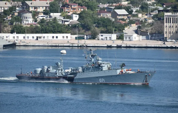 Ship, anti-submarine, small, Suzdalets, project 1124m, author Erne