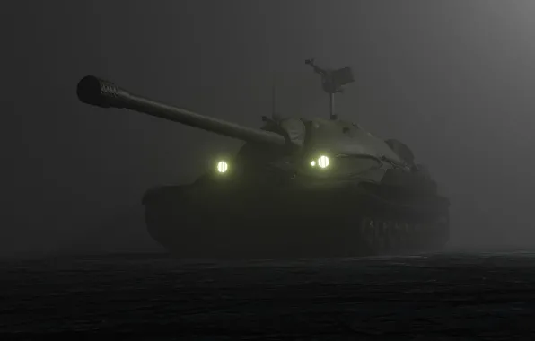 Fog, darkness, wot, is-7, lights headlight