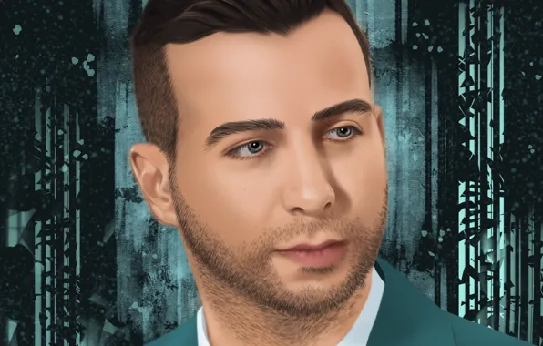 Wallpaper Portrait, Photoshop, Ivan Urgant, Computer graphics, Evening