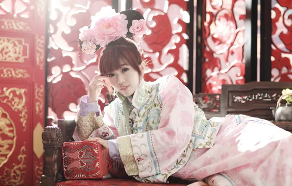 Look, girl, style, Asian