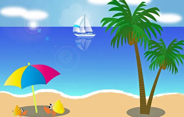 Sea, beach, stay, paly