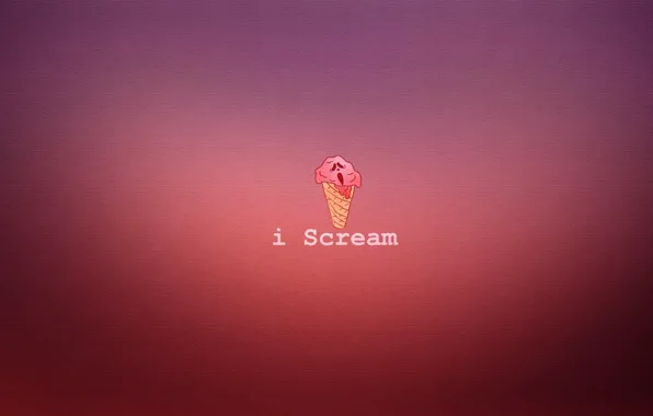 Ice cream, horn, Creek, scream