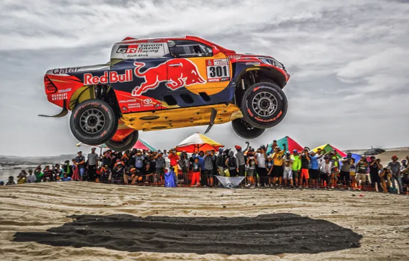 Wallpaper Sand Auto Sport Machine Speed People Race Toyota Hilux Rally Dakar Dakar