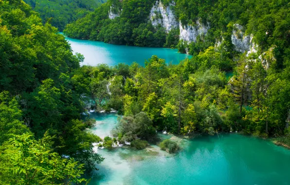 Picture nature, Croatia, Plitvice lakes