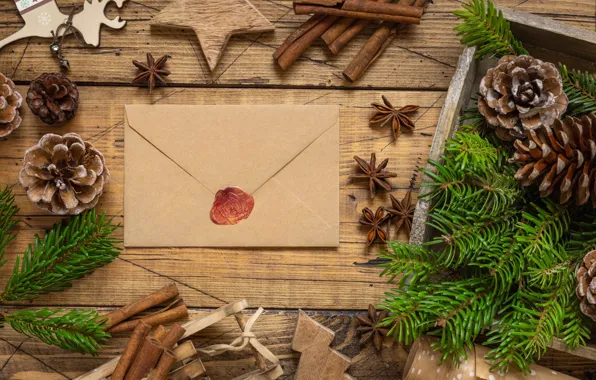 Letter, branches, holiday, toys, Board, star, Christmas, New year