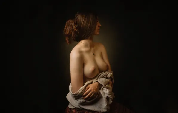 Chest, sexy, pose, background, model, body, makeup, hairstyle