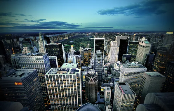 Picture new York, overview, Manhattan