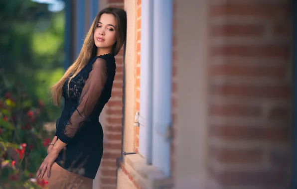 Girl, hair, is, cutie, bokeh, Ophelie