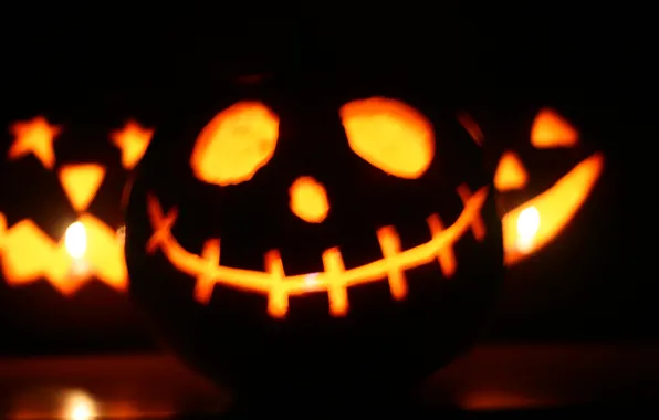 Light, Smile, Halloween, Halloween, lantern Jack