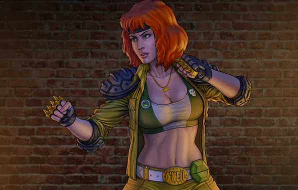 Girl, Girl, Red, TMNT, Teenage Mutant Ninja Turtles, Figure, Redhead, Character