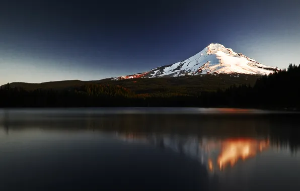 Water, mountains, reflection, mountain